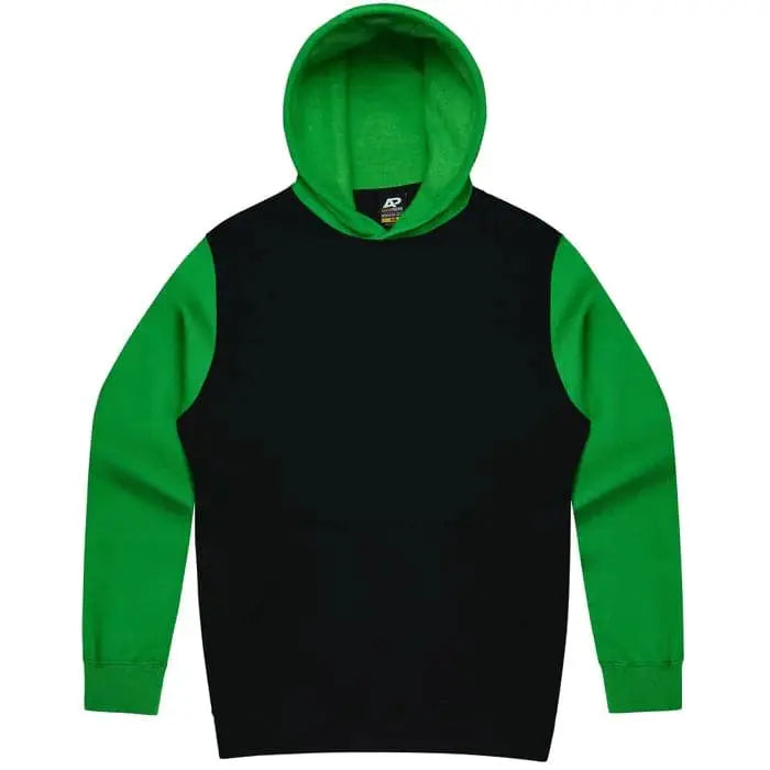 Aussie Pacific Monash Kids Hoodie 3530  Aussie Pacific BLACK/KAWA GREEN 4